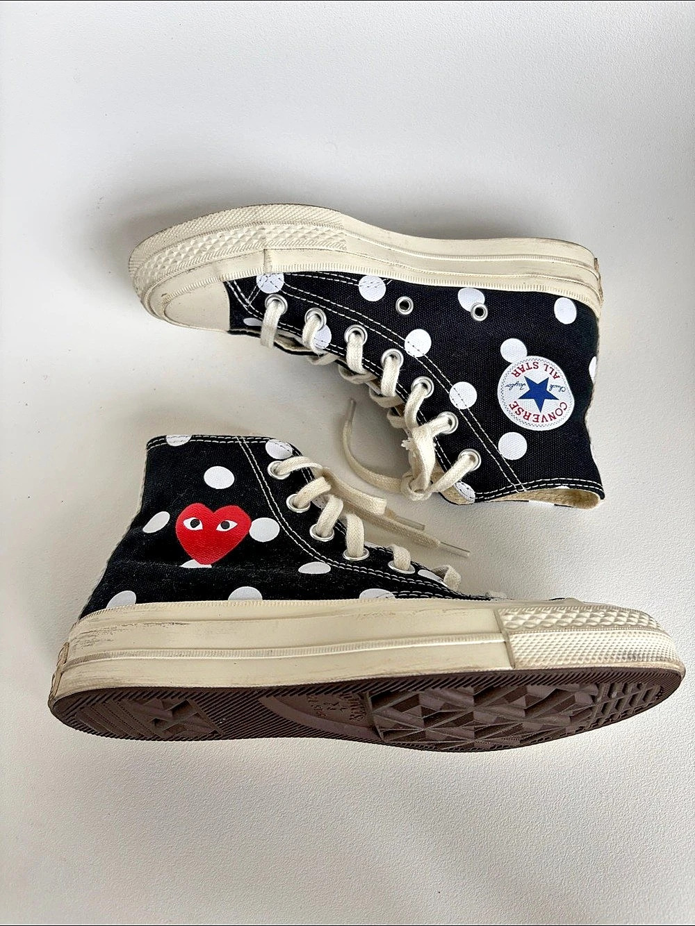 Comme des Garçons PLAY x Converse Polka Dot High-Tops | EU 35